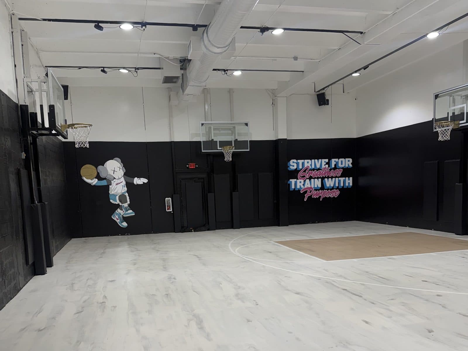 The indoor court at Miami Hoop Culture